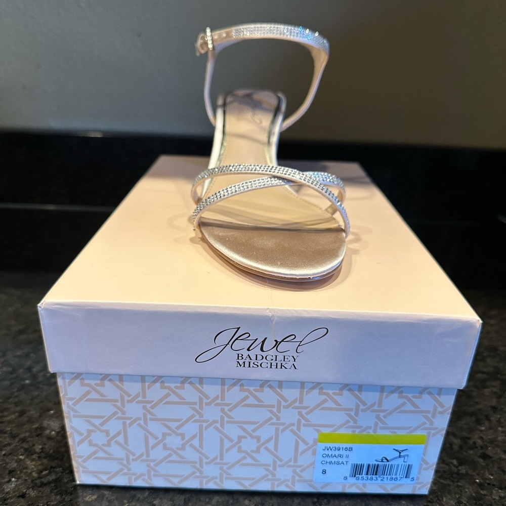 Badgely Mischka formal sandals. New-never worn.